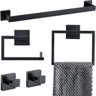 Yacvcl 5 Pieces Black Bathroom Accessorie Set 23.6 Inch Towel Bar New. Price: $63.29.