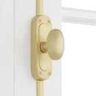 Signature Hardware Odette 24 Inch Tall Cabinet Cremone Security Bolt, Satin Bras New. Price: $79.99.