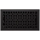 Signature Hardware - Appert Steel Wall Register 6" X 12" Black New. Price: $30.00.