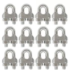 12PCS M6 1/4 Inches Stainless Steel Wire Rope Cable Clip Clamp New. Price: $16.09.
