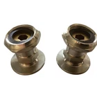 Signature Hardware 195762 2" Wall-mount Coupler, Set Of Brushed Nickel Open. Price: $39.90.