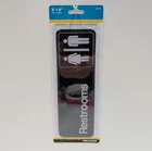 Hillman 841758 Restrooms Sign 3X9 Black White Adhesive Door Wall Office New Seal. Price: $8.80.