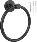 Setsail Towel Holder For Bathroom Wall Matte Black Ring Stainless Steel Ha New. Price: $14.46.