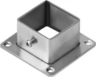 10 Pcs 1-1/2" Square Post Flange Base, Stainless Steel Deck Rail Systems For Flo New. Price: $45.99.