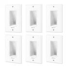 Recessed Cable Wall For Behind Management - White Plate... New. Price: $43.01.