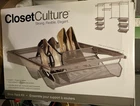 Knape & Vogt 0335-SRK-CN Closet Culture Shoe Rack, Champagne Nickel Finish Open. Price: $39.95.
