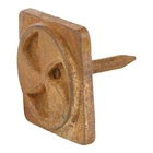 A29 1 Inch Hand Forged Iron Square Fan Design Clavos/nails,rust Finish, Set Of 4 New. Price: $18.99.