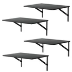 Deep Floating Wall Shelves - 4 Sets Of 12 Inch Wide Black Wood For Ba... New. Price: $42.79.