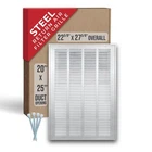 20X25 Duct Opening Steel Return Air Filter Grille By Handua New. Price: $30.00.