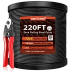 Steel Dn Mate 220FT Black Wire Rope 1/8" T316L Marine Grade Stainless C... New. Price: $76.97.