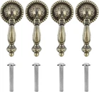 Cosmos 4 Pieces Antique Style Bronze Metal Drawer Tear Drop Cabinet New. Price: $13.80.