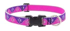 Lupine Reflective Dog Collar 1" Wide Pink Paws Adjusts From 12" To 20" New. Price: $24.31.
