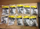 10 Pcs Stanley Hand Rail Brackets Antique Brass Finish 81-9058 Wood Retail Box New. Price: $60.00.