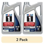 (2 Pack) Mobil 1 High Mileage Full Synthetic Motor Oil 5W-30, Quart, Free Ship New. Price: $41.45.