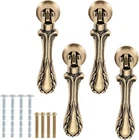 Yetaha 4PCS Vintage Pendant Pulls, Bronze Tear Drop Antique Carved Handle. Price: $19.57.