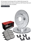 Front Brake Kit For 2009-2014 Honda Fit Drilled Slotted Rotors R1 Concept New. Price: $59.99.