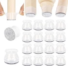 Aneaseit Chair Leg Floor Protectors - 16 Pcs Clear Felt Bottom Silicone Pad... New. Price: $29.99.