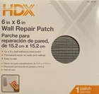 Hdx 6 In. Drywall Repair Patch New. Price: $11.99.