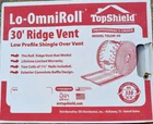 Lo-omni Roll 30' Ridge Vent Low-profile Shingle-over TSLOR-30 Top Shield New. Price: $32.80.