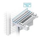 Suntuf Side Ridge Flashing 4FT Clear Polycarbonate Roof Panel Leak Diverter Trim New. Price: $23.38.
