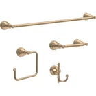 Delta Mylan 4-PACK Bathroom Set Champagne Bronze 18" Towel Rack Toilet Paper New. Price: $85.23.