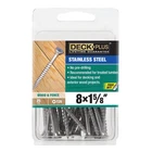Hillman 41598 Stainless Steel Flat Head Square Recess Deck Screw #8 X 1-5/8 In. New. Price: $9.94.