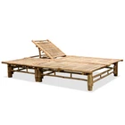 2-PERSON Sun Lounger Reclinable Bamboo Garden Patio Seating Bed Vidaxl New. Price: $337.99.