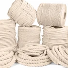 Rope And Cord White Twisted 100% Natural Cotton Lengths Feet 7/32 In. New. Price: $19.73.