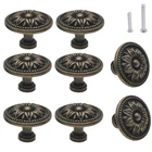 Mimhooy Vintage Flower Shape Cabinet Drawer Knobs, Antique Bronze New. Price: $17.99.