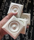 4 Decra-mold 2.75 Rosette Sq Corner Architectural Wood Molding Door Vtg New. Price: $23.50.