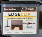 *new* Deckorators Camo Edgeclip 50SQ.FT. 90CT 3/16" Spacing 0344354-DEK. Price: $55.98.