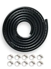 Yamakato 1/4 Inch Id Fuel Line Hose Reinforced 6 Feet, Black New. Price: $15.53.