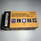 New Stanley Bostitch, 1000 Pack, 15-1/2 Gauge, 2" Hardwood Flooring Staple. Price: $25.00.