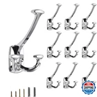 Lonhecan Polished Chrome Hooks Large Wall Mounted Decorative Solid Heavy-duty New. Price: $101.53.