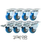 8 Pack 3 Inch Combo Caster Swivel Plate 4 W/brake & Heavy Duty On Blu... New. Price: $56.37.