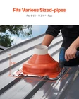2 Pcs Roof Pipe Flashing Boots, Wood Stove & Outdoor Vent New. Price: $71.39.