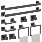 Turs 10-PIECE Bathroom Hardware Accessories Set Matte Black Towel Bar Holder New. Price: $124.65.