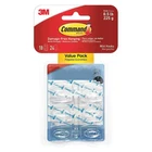 Command 17006CLR-18ES Mini Clear Hooks Value Pack, PK12 New. Price: $104.99.