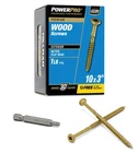 Power Pro Premium Exterior Wood Screws, #10 3 Inch All-purpose Deck ... New. Price: $26.81.