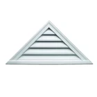 60" X 17.5" Triangle White Polyurethane Gable Louver, Weather Resistant Decor New. Price: $213.32.