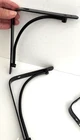 New Pair Rubbermaid 1U84 Black Wrought Iron Metal 8" Angle Shelf Brackets Wall. Price: $18.75.
