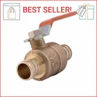 Sharkbite 1/2 Inch Crimp Ball Valve With Drain, Brass Plumbing Fitting, Pex Pipe New. Price: $19.62.