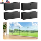 Lukloy Pack Heavy Duty Railing Glass To Clamp, Black 304 Stainless Steel New. Price: $81.88.