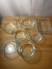 Pyrex Bowls Set (3) 7200 (1) 7202 (2)7201 8602 Glass Used. Price: $35.00.
