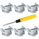 3/8" 6 Packs Zinc Clamp Type Cable Connectors, For Meta... New. Price: $10.85.