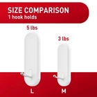 3M 17068ES Plastic Command Adhesive Hooks Medium 2 Lbs. Capacity (pack Of 6) New. Price: $23.05.
