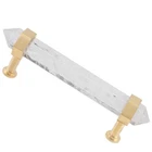 Mookaitedecor Brushed Brass With Rock Quartz Double Crystal Points Drawer Pul... New. Price: $50.73.