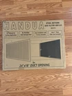 Handua Steel Return Air Filter Grille 24"X18" Duct Opening 5/8 - Fixed Hinge New. Price: $75.00.