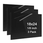 Abs Plastic Sheet 1/8 Inch Thick - 3PACK 18" X 24" Black Rigid Board Impa... New. Price: $73.84.