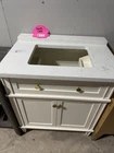 Signature Hardware 30" Elmdale Vanity For Rect Undermnt Sink Open. Price: $500.00.